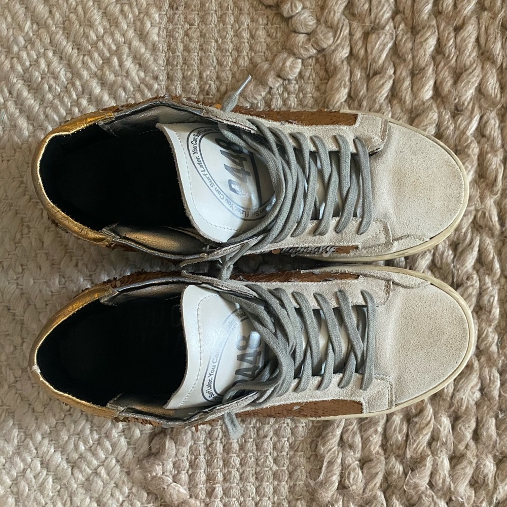 Reversible Gold/Silver P448 Sneakers